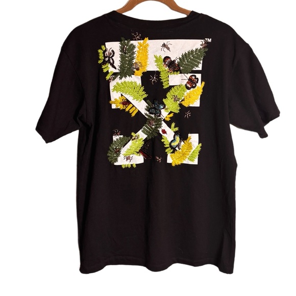 OFF WHITE C/O VIRGIL ABLOH FERN ARROW TEE SIZE M - Picture 1 of 7